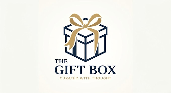 design a charming and creative gift box logo