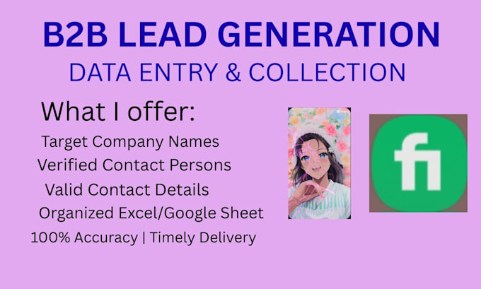 do professional b2b lead generation and web research