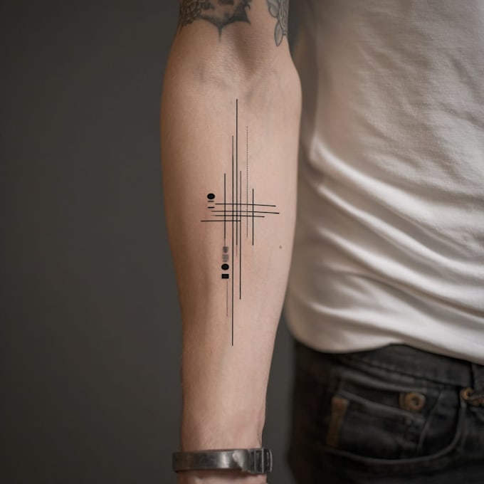 minimal linework tattoo design for you