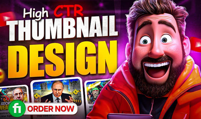 design professional youtube thumbnails for gaming and vlogs