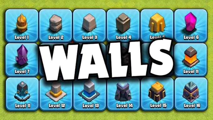 upgrade your coc walls cheap and fast