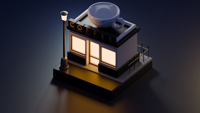 create 3d models, animation and interior design in blender