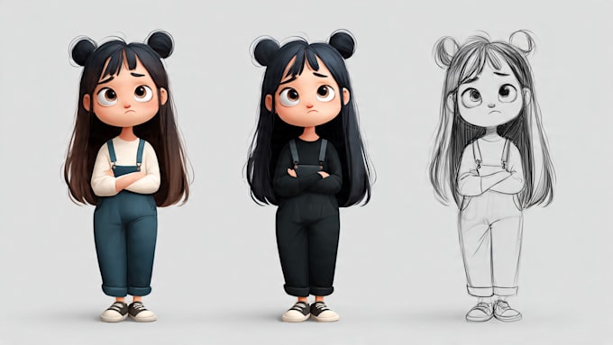 design cute cartoon characters