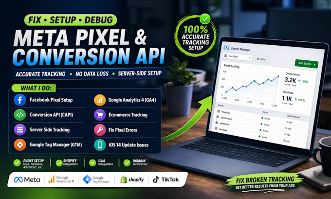 fix facebook meta pixel conversion API server side tracking GTM google pixel fix