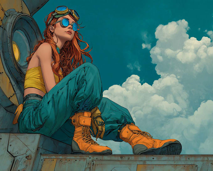 design unique comic book characters and scenes