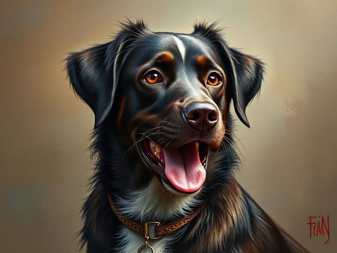 Draw realistic art portrait of your cat, dog or any pets by Lhivady ...