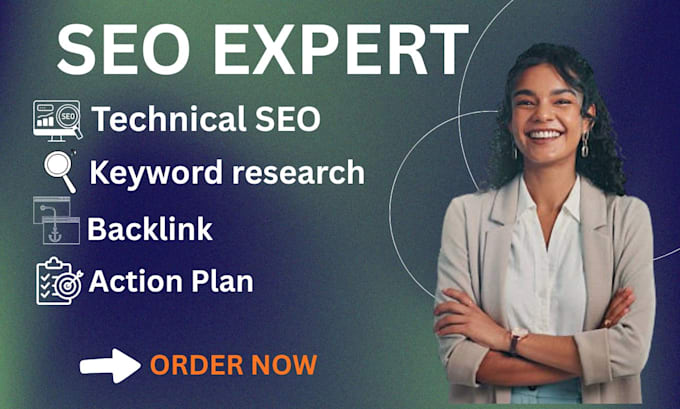 do technical SEO, backlink, keyword research and action plan