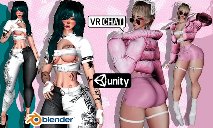 custom vrchat avatar vr character vrc avatar nsfw humanoid 3d model vrchat avi