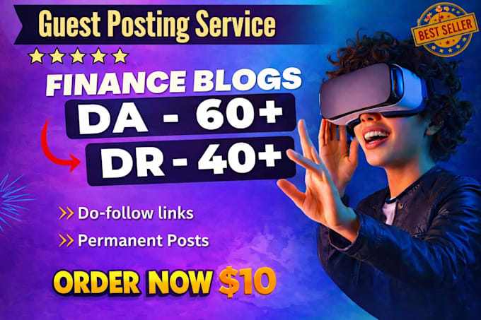 build powerful high da SEO backlinks for finance sites
