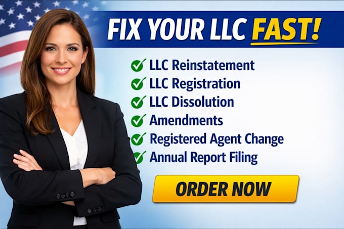 do llc reinstatement, llc registration, llc dissolution, llc amendment USA