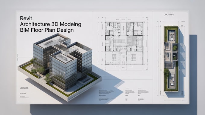 Revit architecture 3d modeling bim floor plan design rendering drawings ...