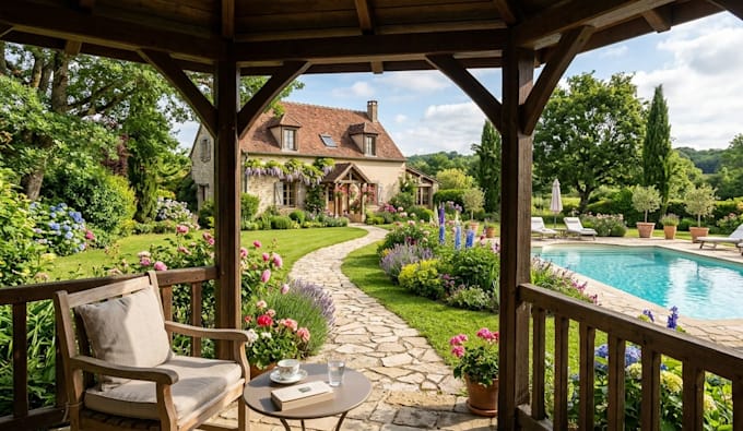 expert in landscape, frontyard and backyard design, 3d renderings