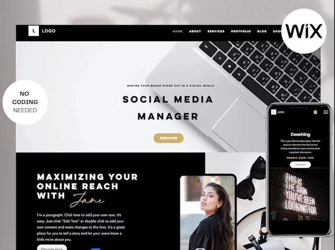 design minimalist website or minimalist landing page