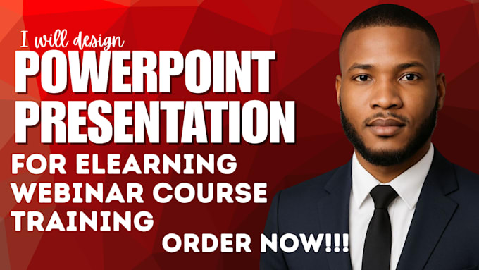 design interactive presentation training slide for elearning webinar course