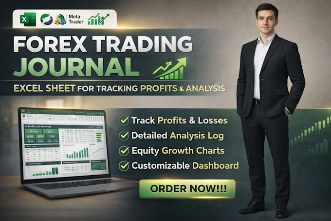 create forex trading journal excel sheet for tracking profits and analysis log