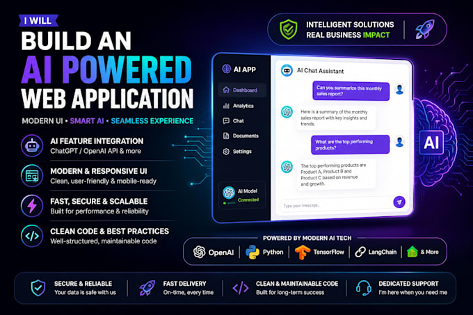 build an ai powered web application