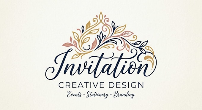 design an elegant and creative invitation logo