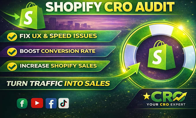 do a conversion rate optimization cro audit for your shopify store