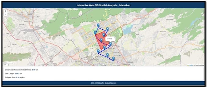 build full stack web gis application with interactive maps