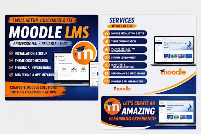 develop, customize and fix moodle lms website professionally