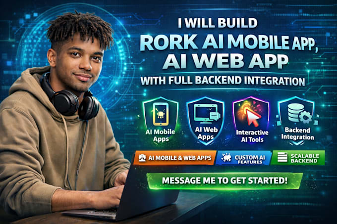 build rork ai mobile app, ai web app, and full backend integration