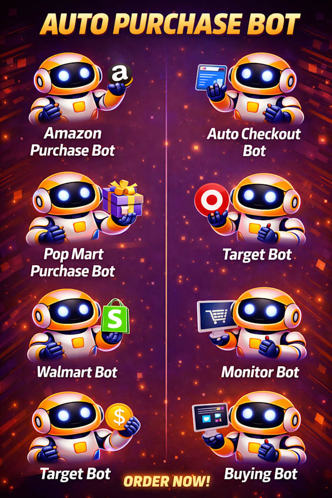 create auto checkout bot, auto purchase bot, pokémon bot, walmart bot, shopping