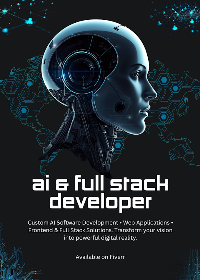be ai software developer, web app and font end developer, full stack developer