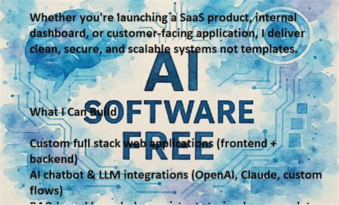Build ai integrated full stack web applications and backend systems by ...