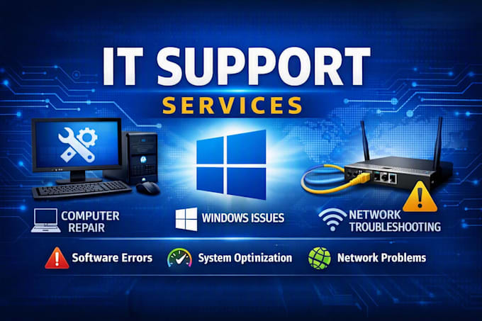 fix computer, windows software, and network issues