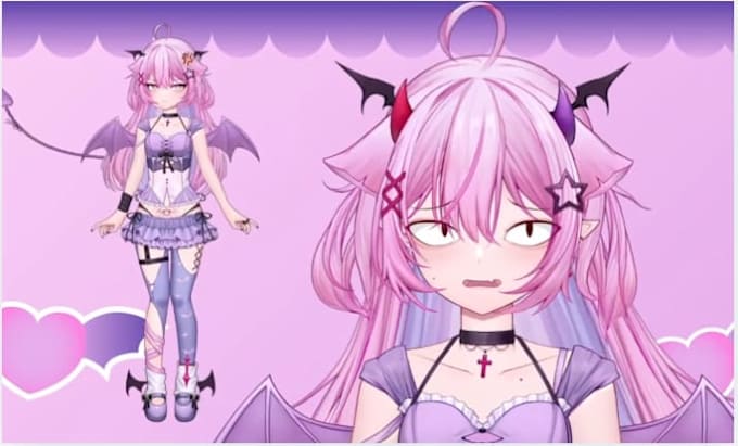 draw live 2d vtuber model vtuber rigging live pet vtuber model live 2d model