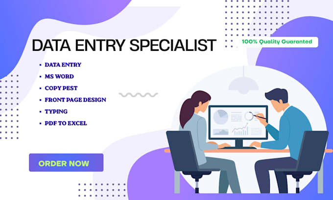 provide data entry and ms office services professionally