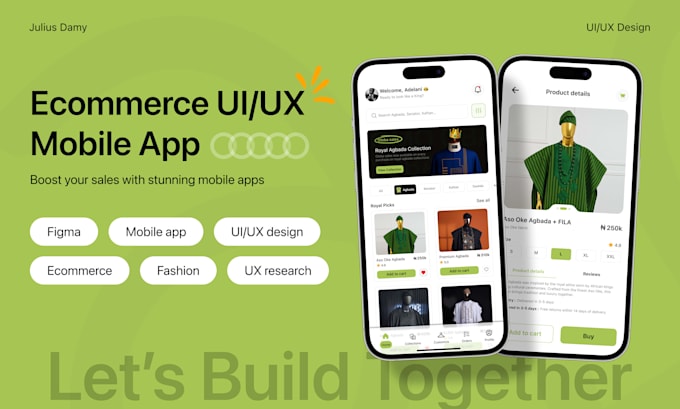 Design ecommerce mobile app ui ux design for your fashion brand by ...