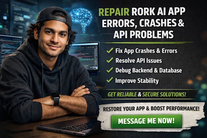 repair rork ai app errors, crashes and API problems