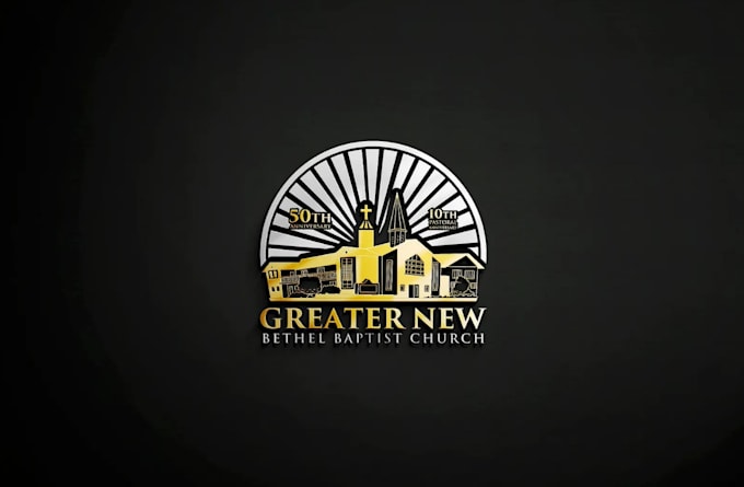 make a beautiful bishop crest, church seal logo