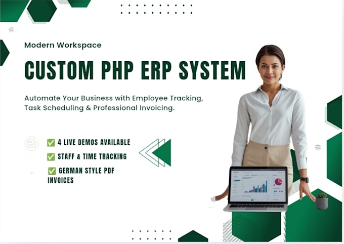 build a custom PHP business management system with employee tracking