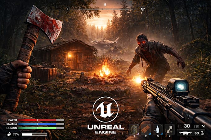 unreal engine game development, develop unreal engine game,ue5, 6 blueprint