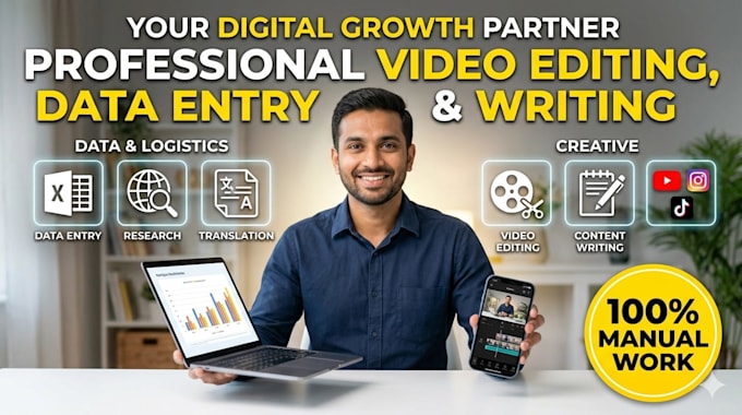 writing and translation data entry normal video editing