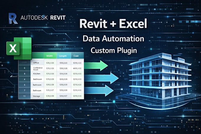 create revit api excel integration, data automation and custom plugin