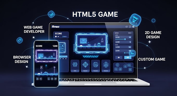 create custom HTML5 web games for mobile and desktop with engaging gameplay