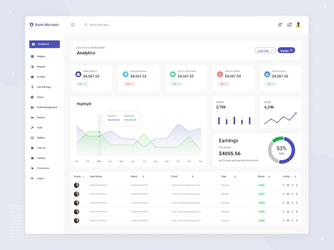 develop custom web app