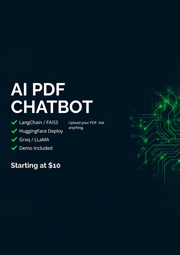 build a custom ai chatbot for your PDF documents