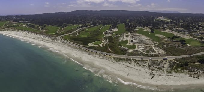 enlarge 3d mixed use development, waterhazard amenities, aerial render