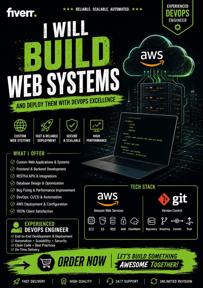 develop a full web system