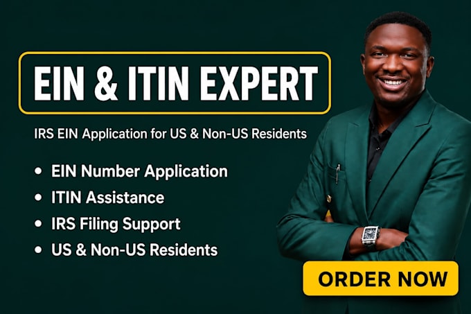 apply for ein number and itin, irs ein application for US llc, non US resident