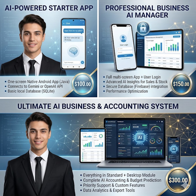 Develop a android mobile app integrated with ai using java by ...