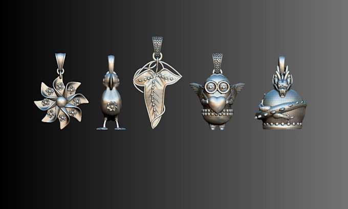 3d jewelry cad design for 3d printing and 360 rendering