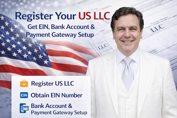 register US llc, get ein and business bank account