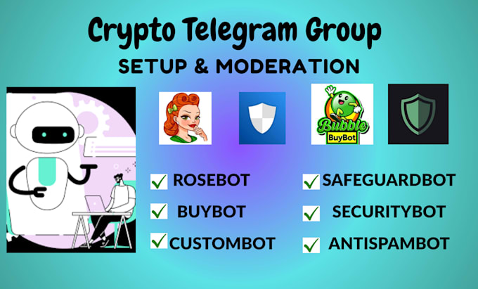 setup a professional telegram management bot for your crypto group