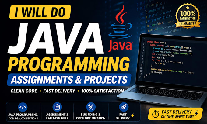 do java programming, assignments, projects, and bug fixing