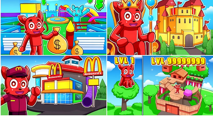 make roblox thumbnail icon custom thumbnail gfx cartoon character